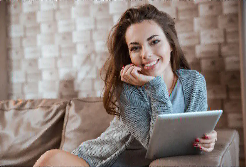 girl learning on ipad